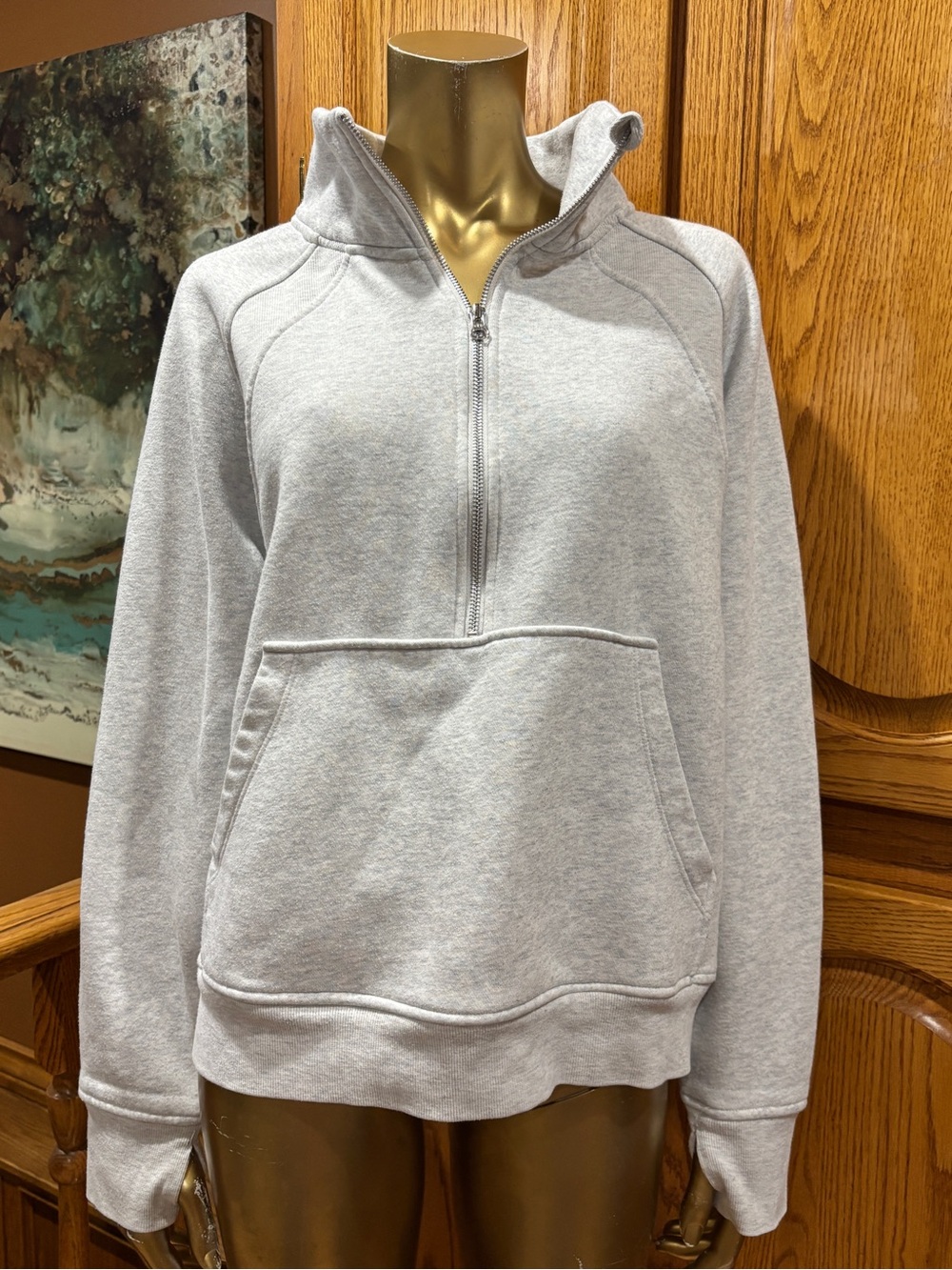 Danskin Light Gray Fleece Pullover